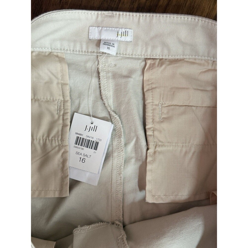 J Jill Women’s Khaki Pants Size 16 Sea Salt NWT - Picture 4 of 6